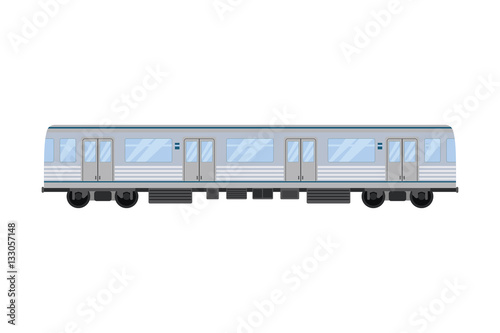 City railway train transport vector illustration.