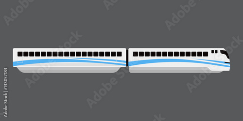 City railway transport vector illustration.