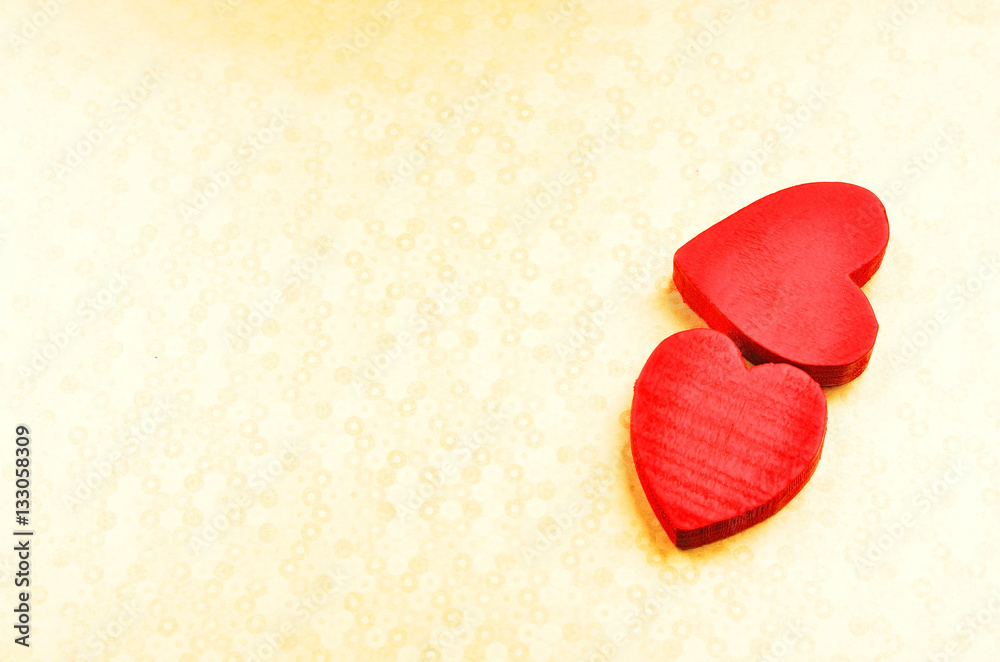 Heart on decorative background Heart on decorative background