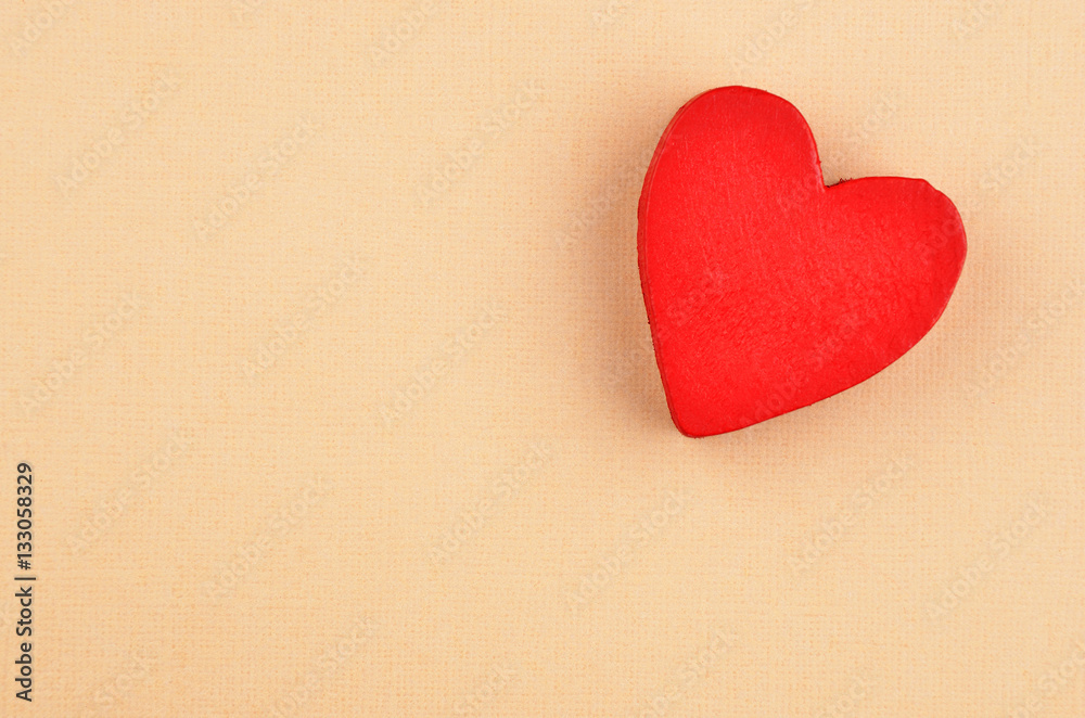 Obraz premium Heart on cardboard background