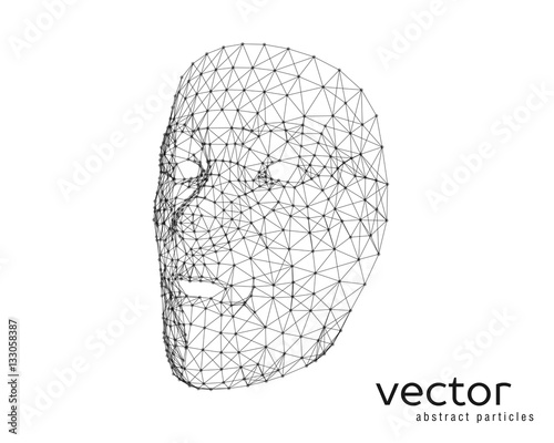 Vector illustration of human face