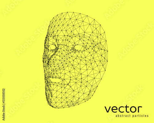 Vector illustration of human face