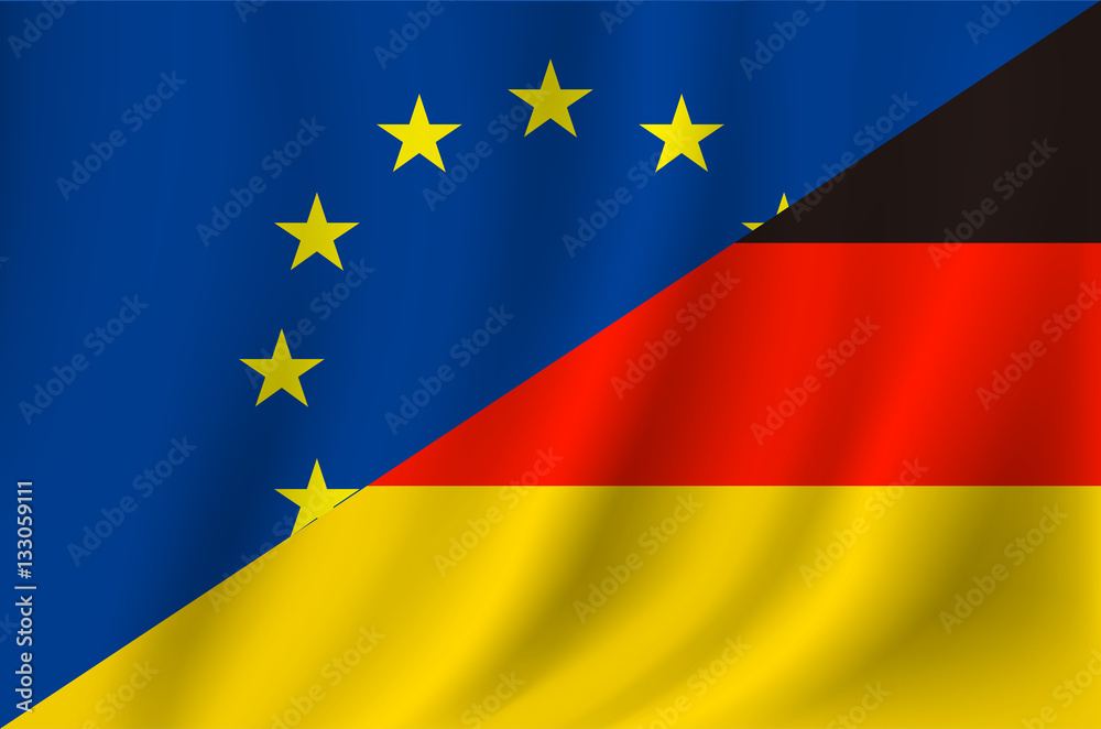 EU Germany flag vector de Stock | Adobe Stock