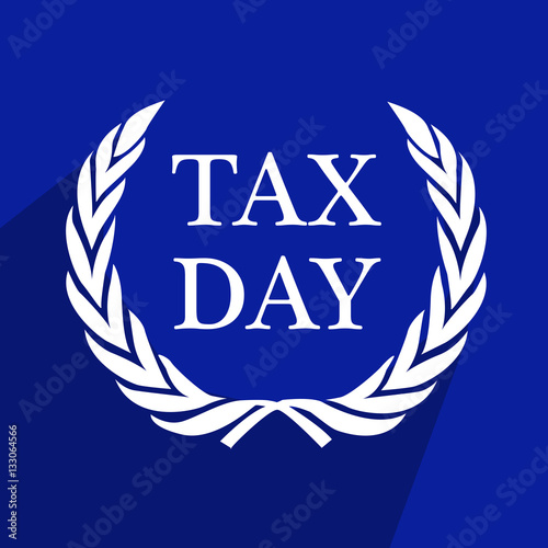 U.S.A Tax Day background