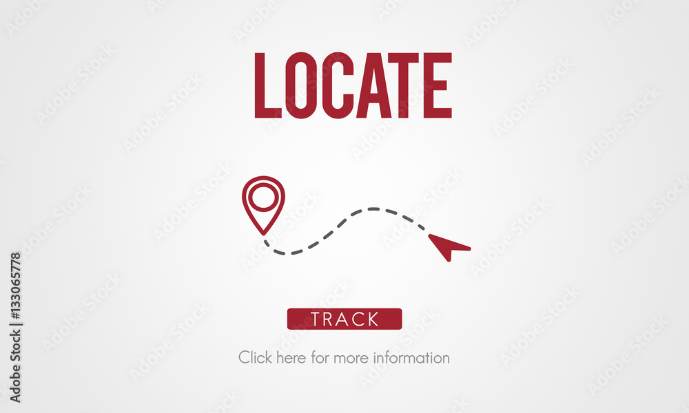 Locate Location Direction Destination Position Concept Locate Location Direction Destination Position Concept