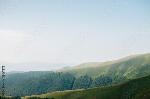 ukrainian carpathian mountains. Beautiful mountain landscape.