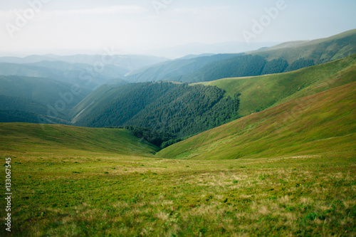 ukrainian carpathian mountains. Beautiful mountain landscape.