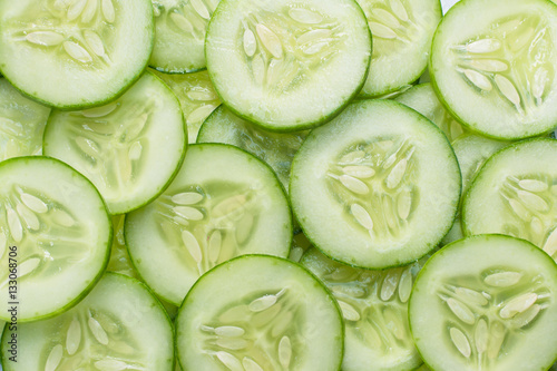fresh cucumbers background