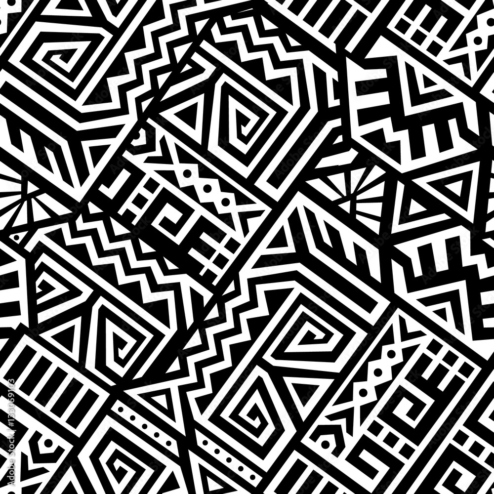 Aztec Vector Seamless Pattern Aztec Vector Seamless Pattern
