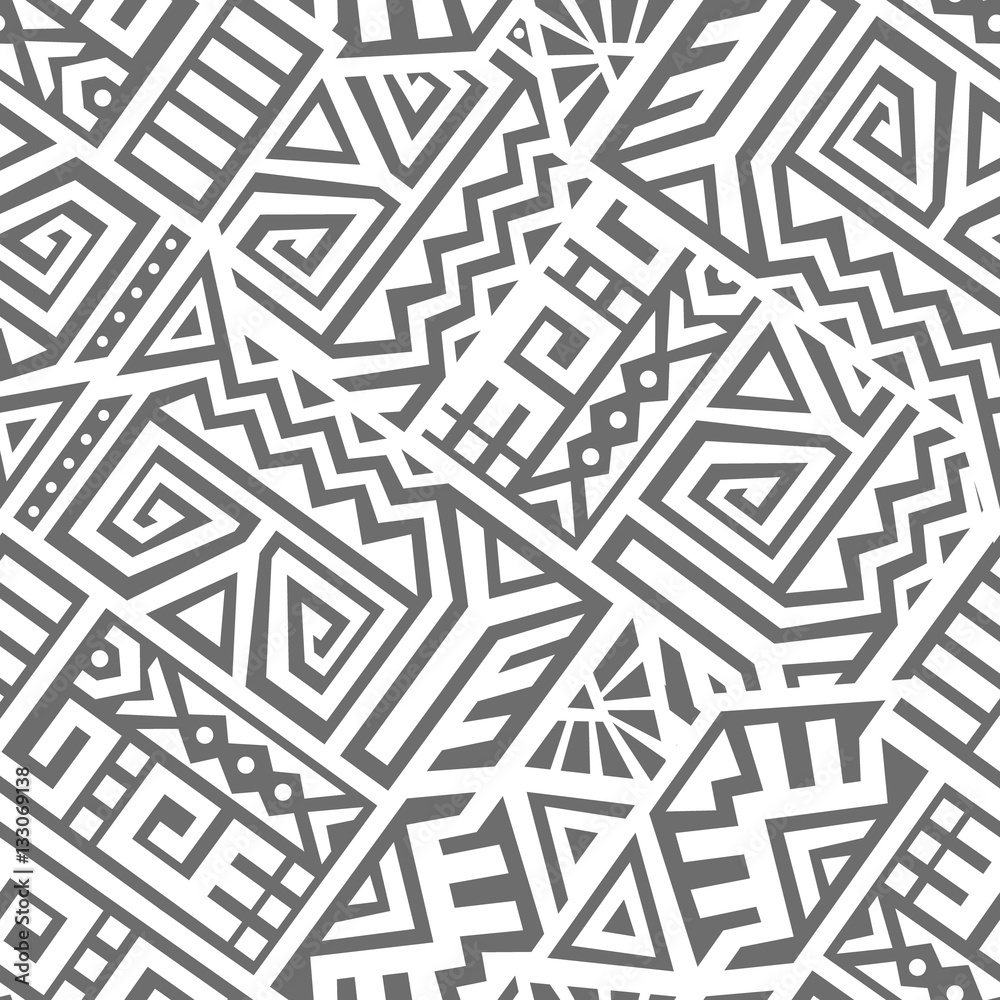 Aztec Vector Seamless Pattern Aztec Vector Seamless Pattern