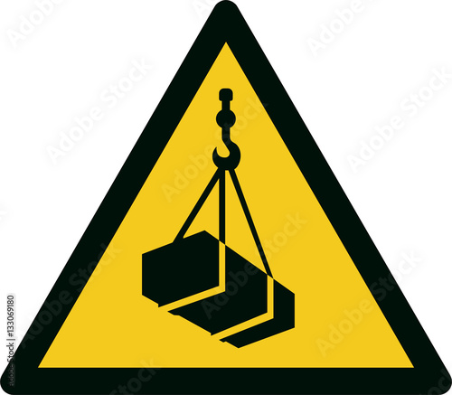 ISO 7010 W015 Warning; Overhead load