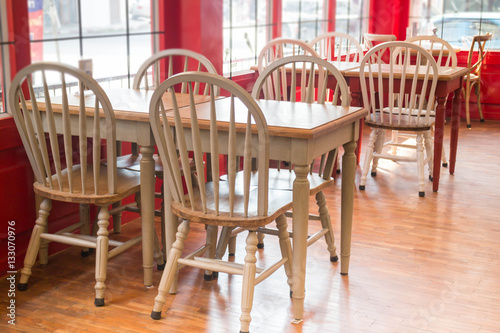 Single vintage white kitchen chair