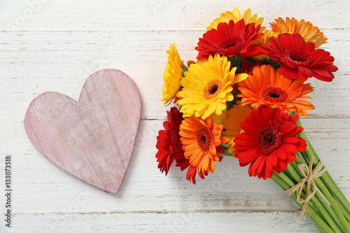 Blumenstrauss mit Herz