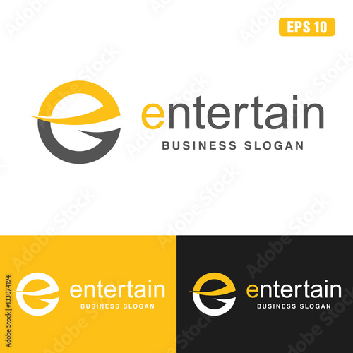 Entertain Letter E Logo / Icon Vector Design (Business Logo Idea)