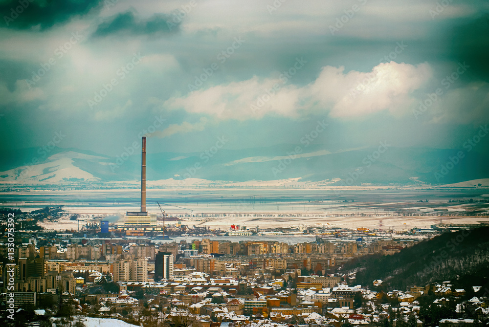 Naklejka premium Pollution