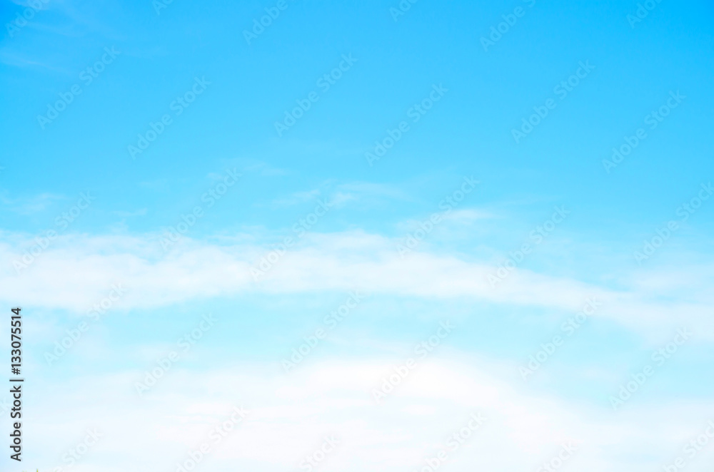 light blue sky and white cloud