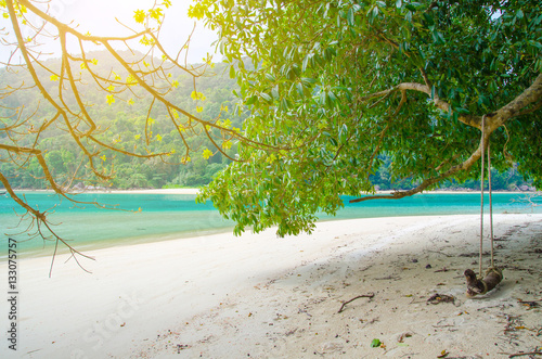 koh surin island blue sea and sand beach