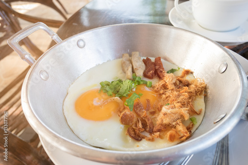 Breakfast and coffee cup