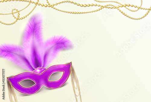 Vector illustration of Mardi Gras holiday background