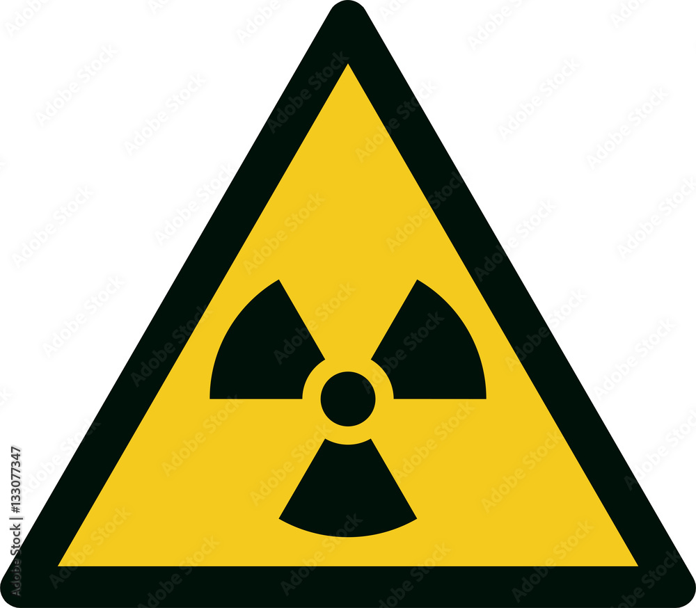 ISO 7010 W003 Warning; Radioactive material or ionizing radiation ISO 7010 W003 Warning; Radioactive material or ionizing radiation