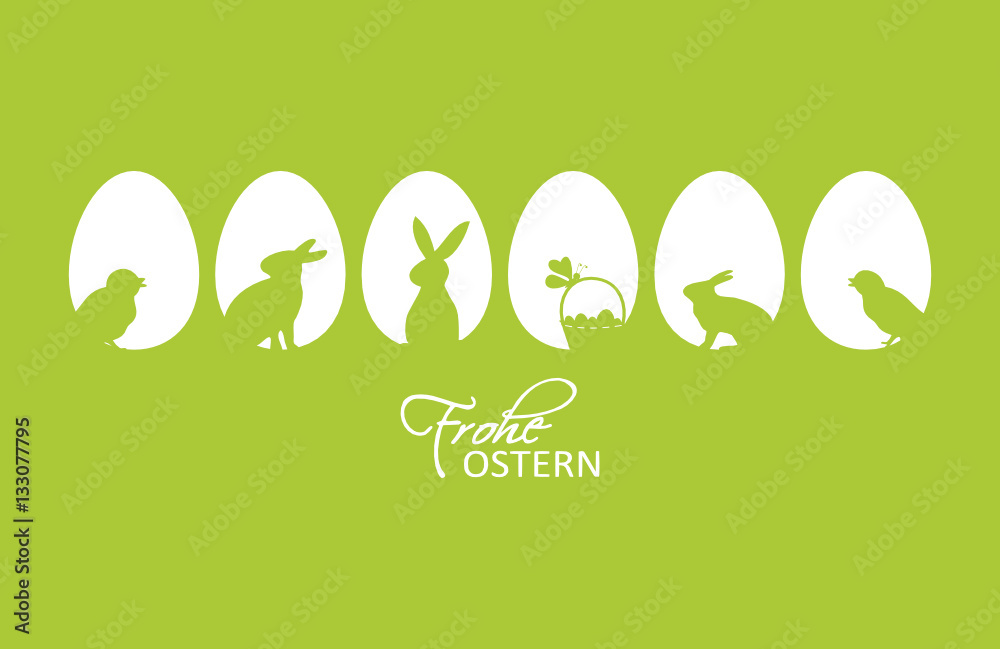 Frohe Ostern Ostereier