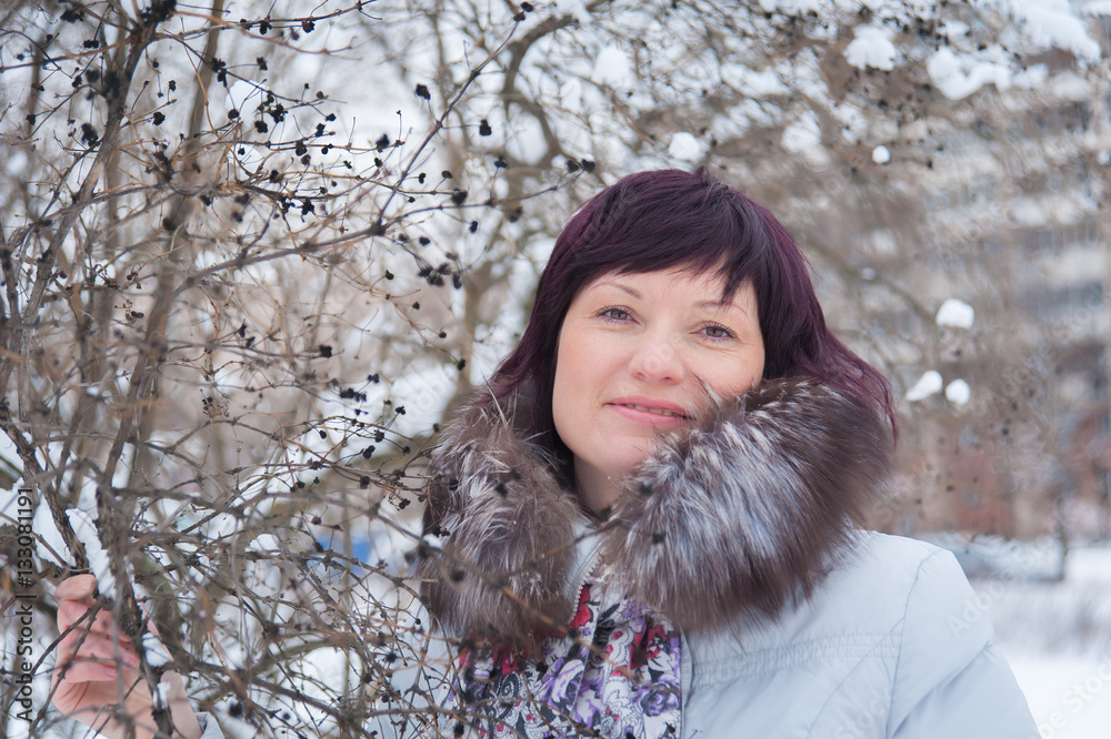 Woman in winter one Woman in winter one