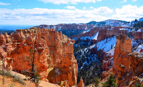 Bryce Canyon Utah covered in snow