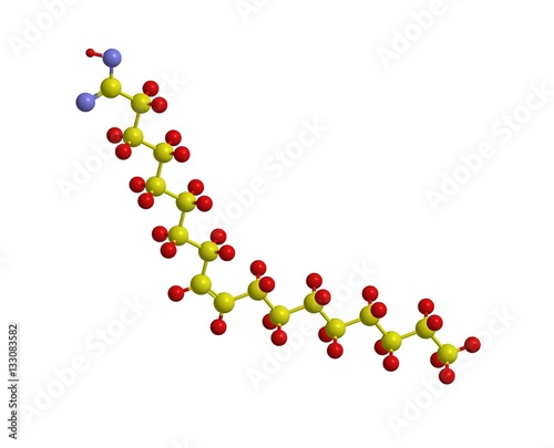 Molecular structure of oleic acid