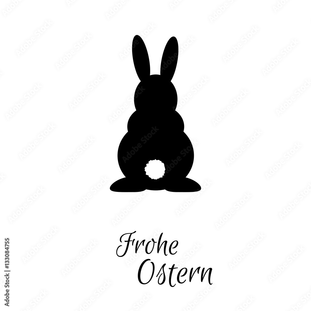 Osterhase - Frohe Ostern - Vektor Grafik vector de Stock | Adobe Stock