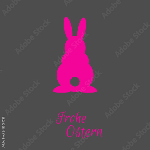 Osterhase - Frohe Ostern - Vektor Grafik