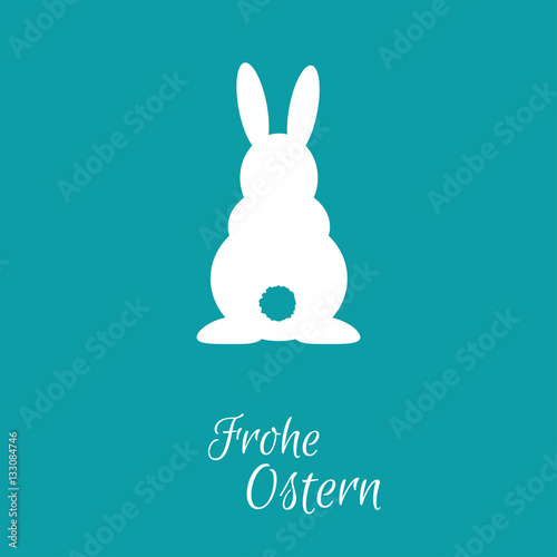 Osterhase - Frohe Ostern - Vektor Grafik