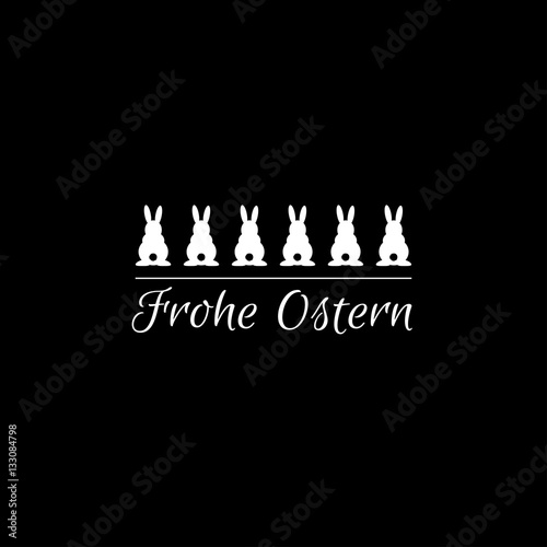 Osterhasen - Frohe Ostern - Vektor Grafik