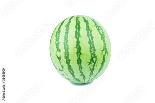 water melon green watermelon isolated on white