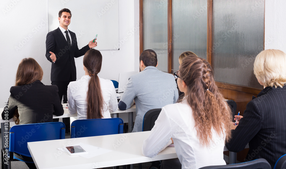 Fototapeta premium Business students in classroom