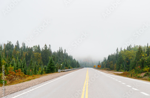 Trans Canada Highway in northern Ontario.