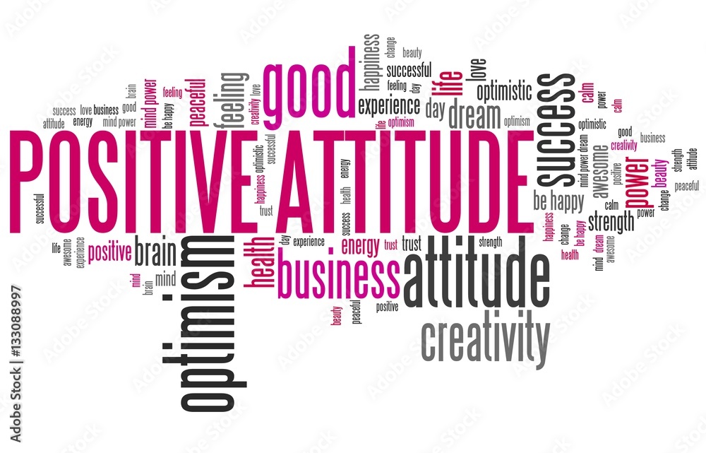 Positive attitude - word cloud