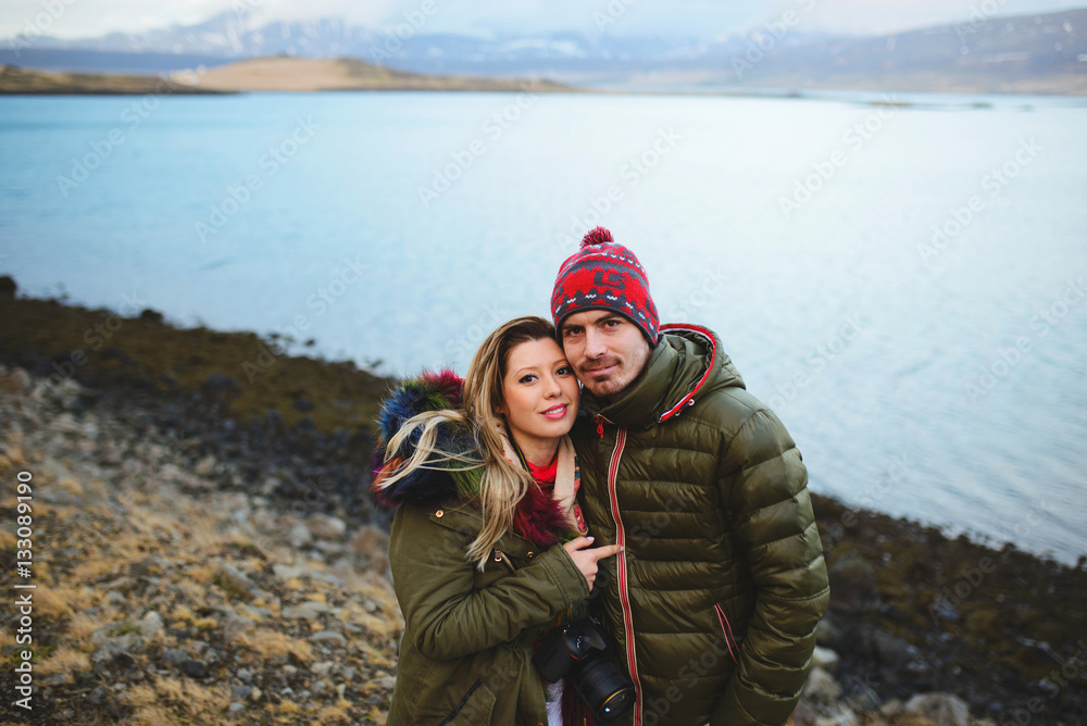 Couple at Afterwedding Iceland Trip