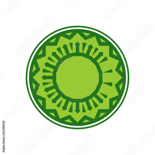 Halal template for Islamic pattern. Logo for properly cooked foo
