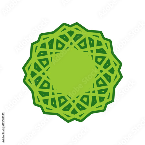 Halal template for Islamic pattern. Logo for properly cooked foo