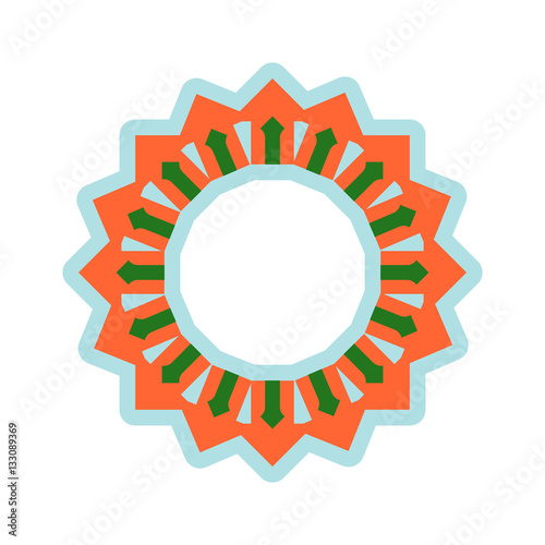 Halal template for Islamic pattern. Logo for properly cooked foo