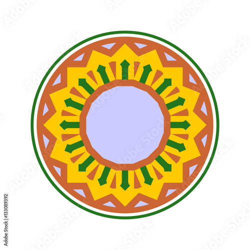 Halal template for Islamic pattern. Logo for properly cooked foo