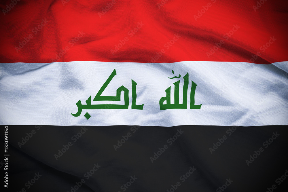 Naklejka premium Iraq Flag
