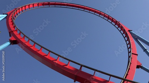 Fototapeta Naklejka Na Ścianę i Meble -  Roller Coasters And Thrill Rides
