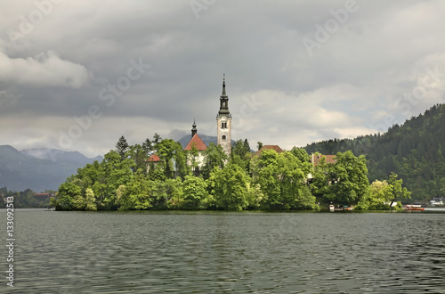 View of Lake Bled. Slovenia photo