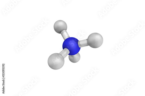 3d structure of Ammonium, a positively charged polyatomic ion. I