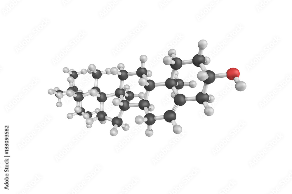 3d structure of Beta-Sitosterol, one of several phytosterols (pl