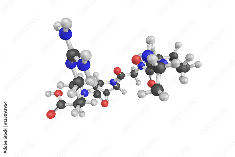 3d structure of Enterostatin, a pentapeptide derived from a proe