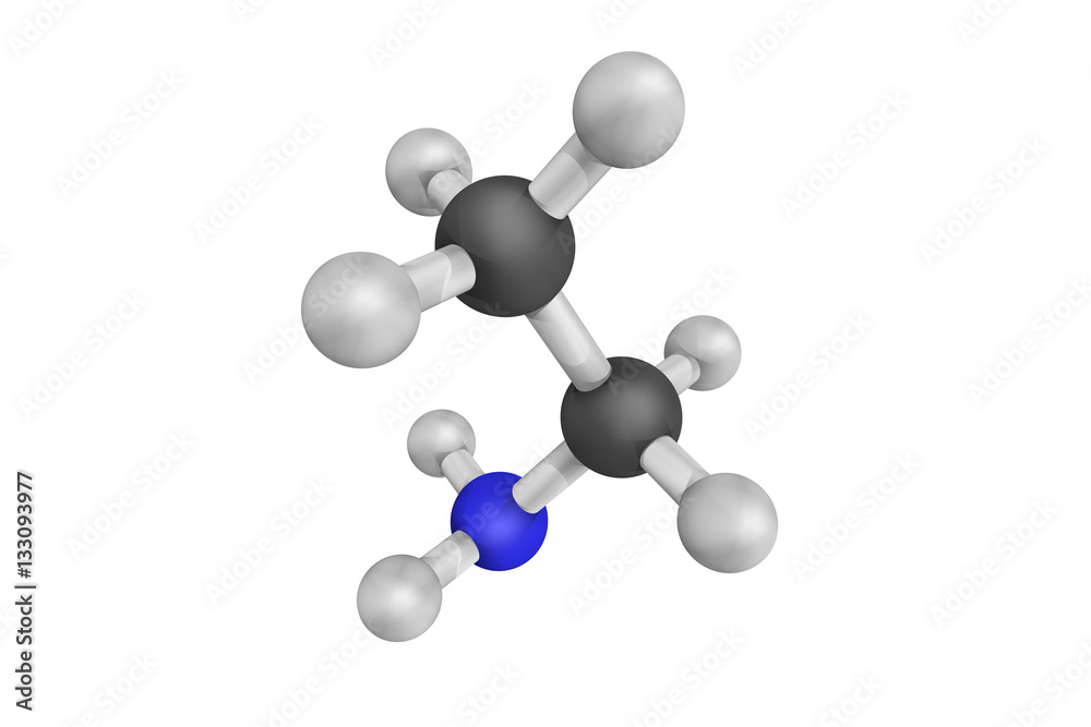 3d structure of Ethanimine, an organonitrogen compound classifie 3d structure of Ethanimine, an organonitrogen compound classifie