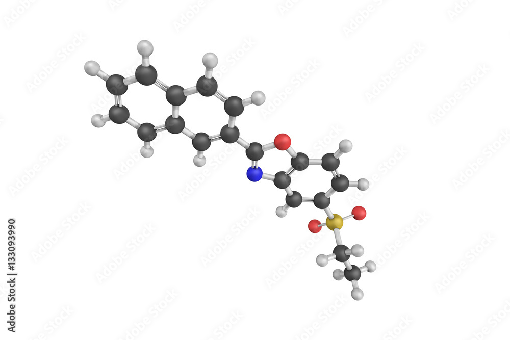 3d structure of Ezutromid, an orally administered small molecule 3d structure of Ezutromid, an orally administered small molecule