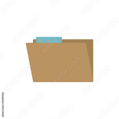 File icon. Folder document data archive and storage theme. Isolated design. Vector illustration © grgroup